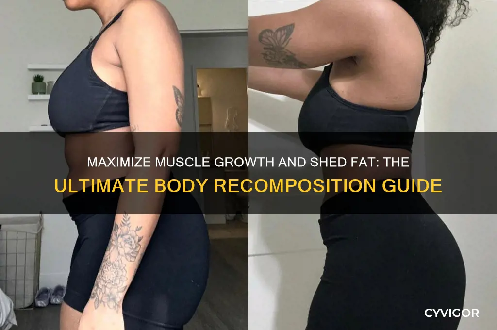 how to drop body fat while gaining muscle