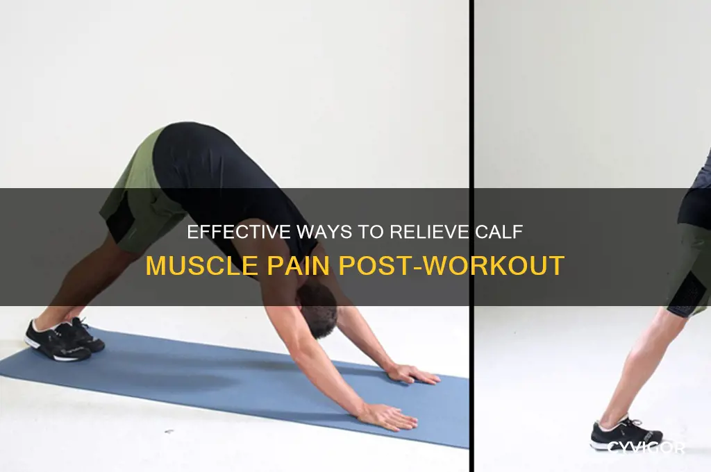 how to ease calf muscle pain after exercise
