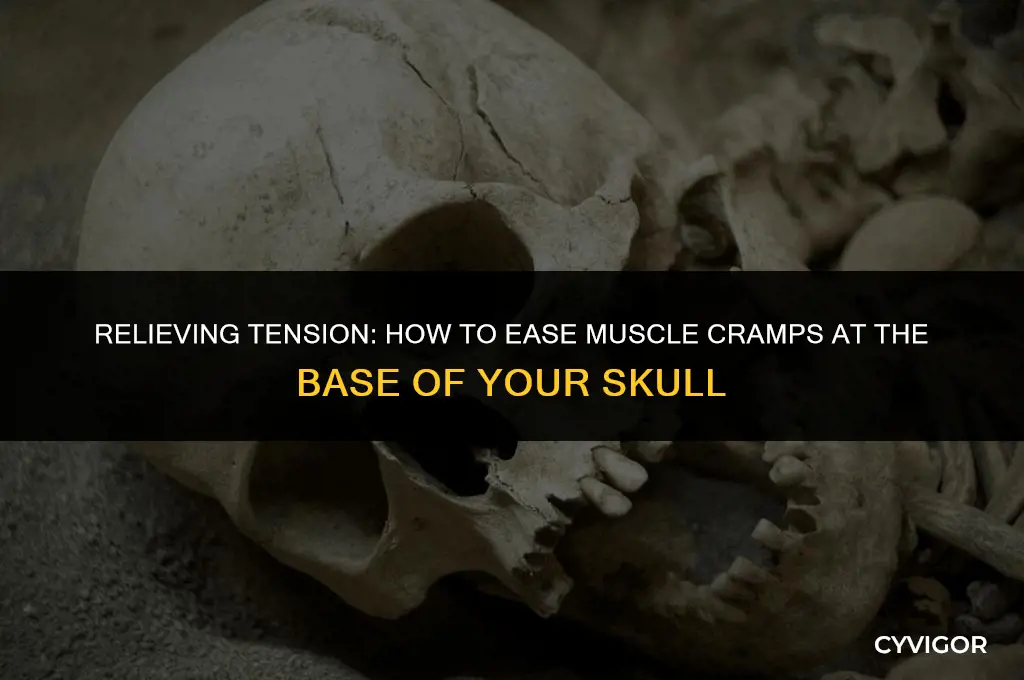 how to ease muscle cramp at base of skull
