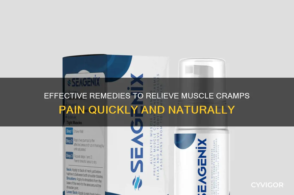 how to ease muscle cramps pain