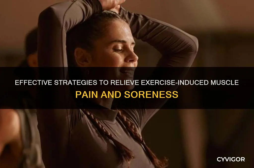 how to ease muscle pain from exercise