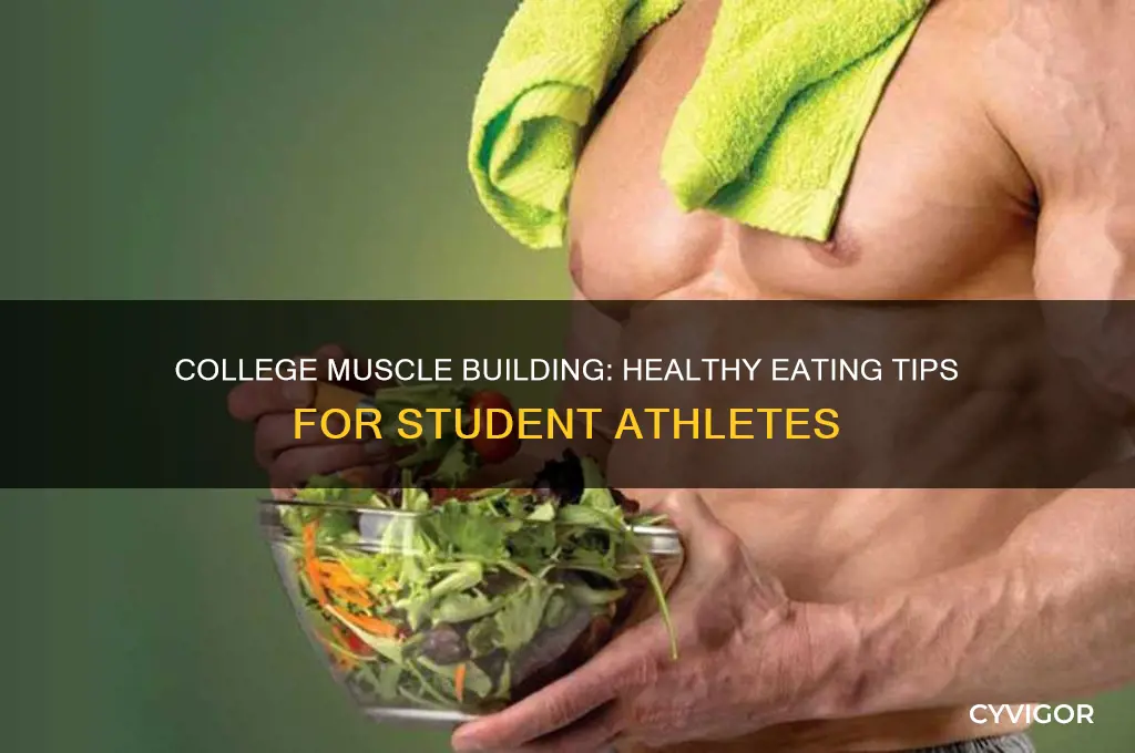 how to eat healthy at college to gain muscle