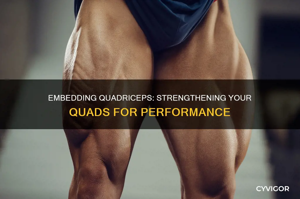 how to embed quadriceps muscles