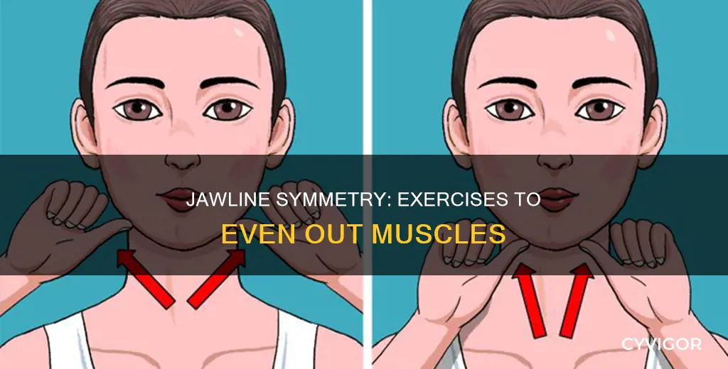 how to even jaw muscles