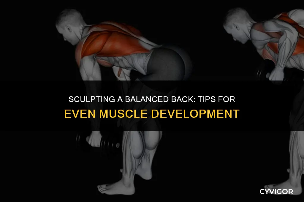 how to even out back muscles