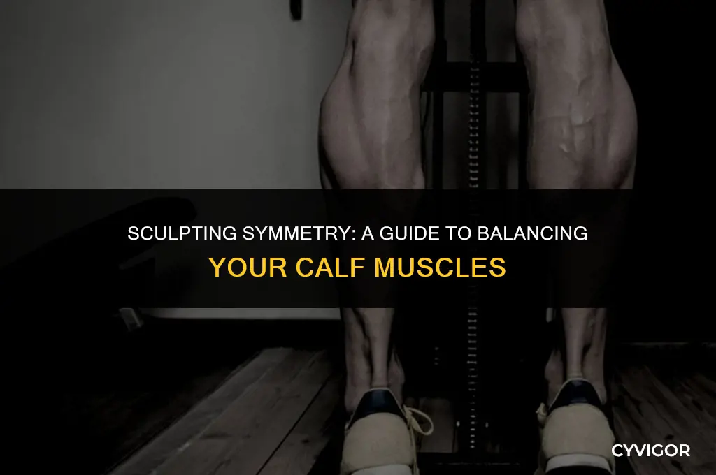 how to even out calf muscles