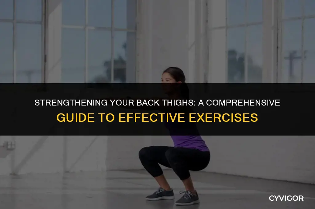 how to exercise back thigh muscle