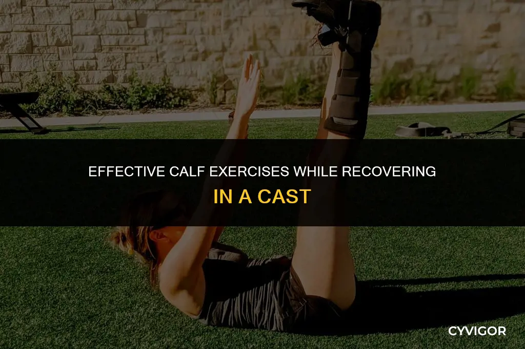 how to exercise calf muscles in a cast