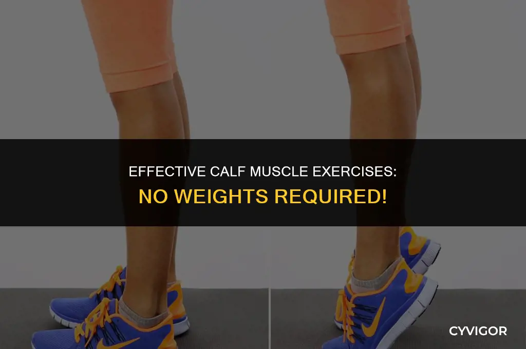 how to exercise calf muscles without weights