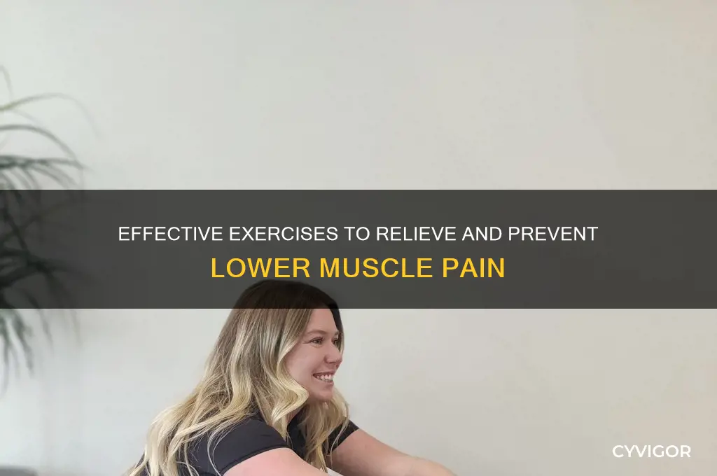how to exercise for lower muscle pain