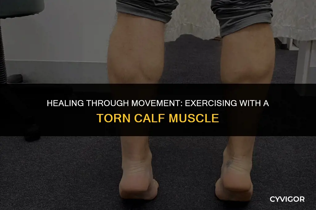 how to exercise with a torn calf muscle