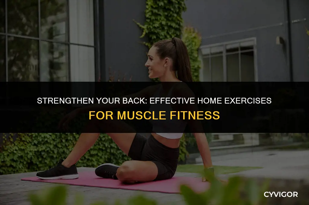 how to exercise your back muscles at home