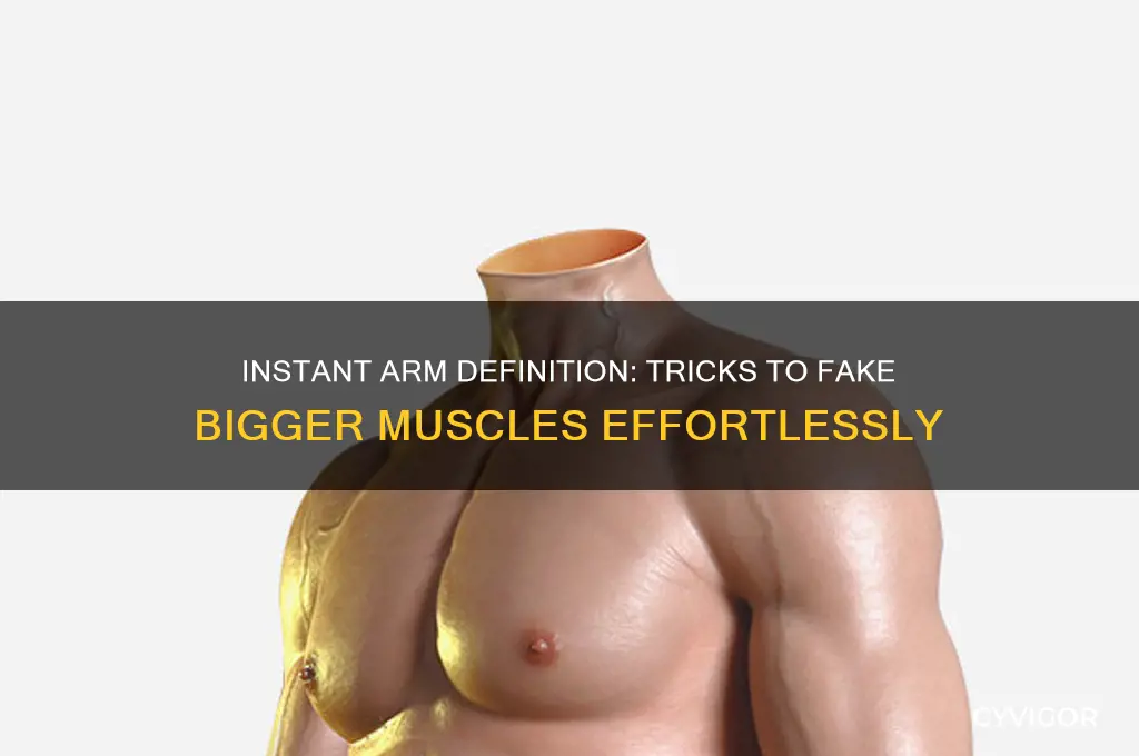 how to fake arm muscles