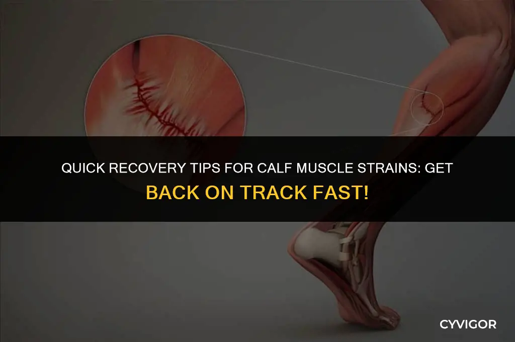 how to fix a calf muscle strain fast