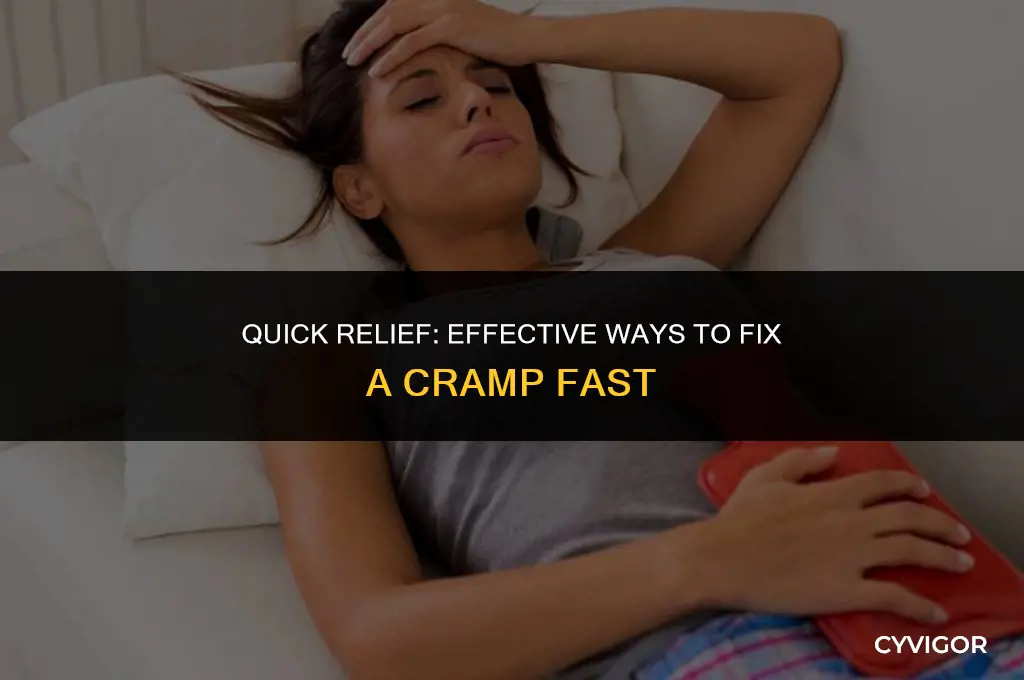 how to fix a cramp