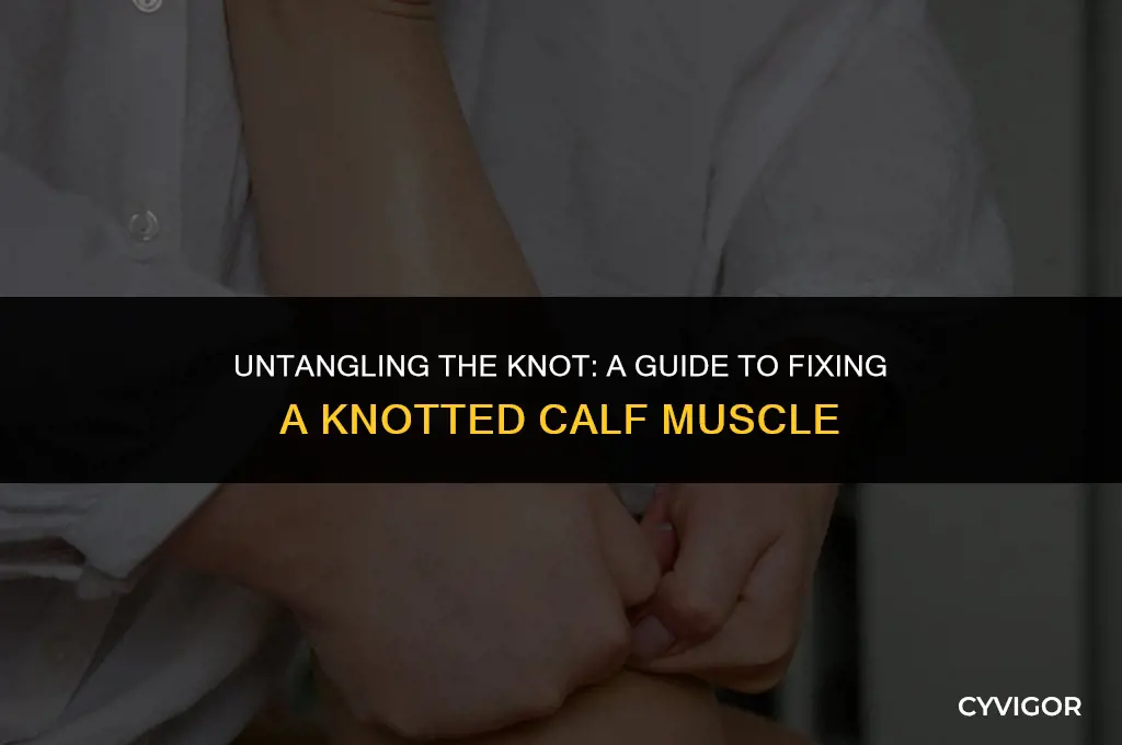 how to fix a knotted calf muscle