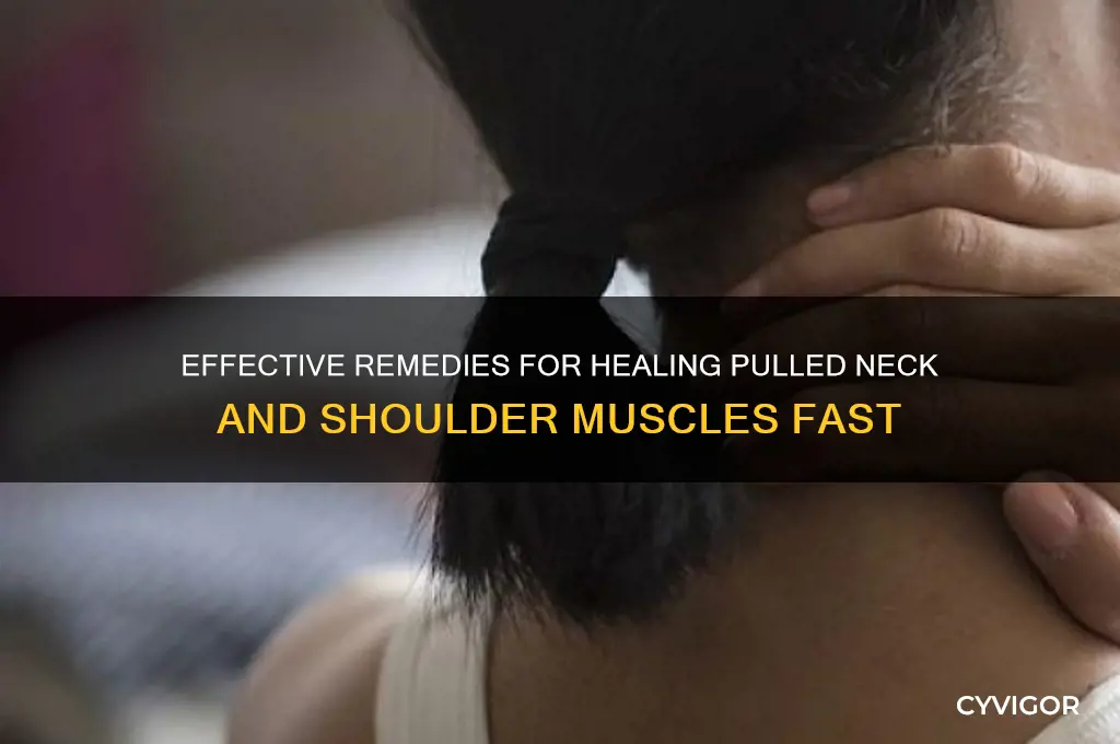 how to fix a pulled muscle in neck and shoulder
