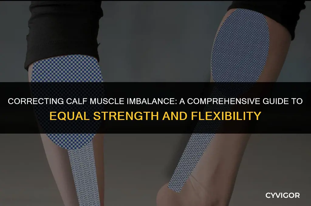 how to fix calf muscle imbalance