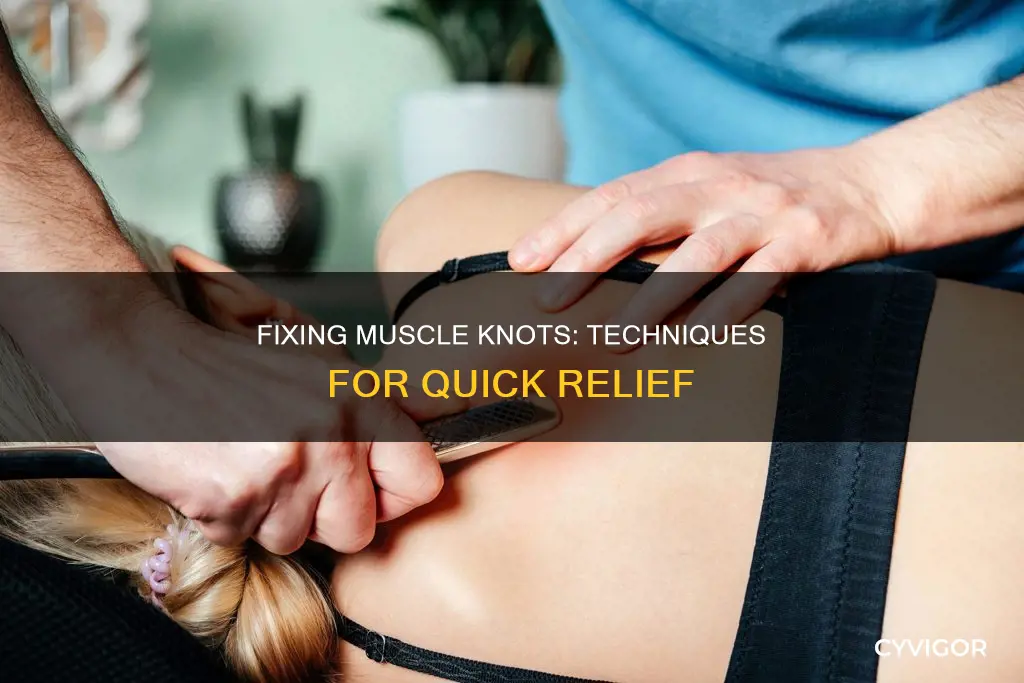 how to fix muscle knot