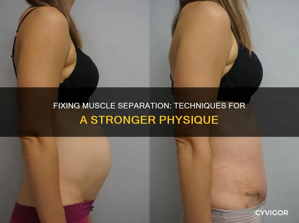 how to fix muscle separation