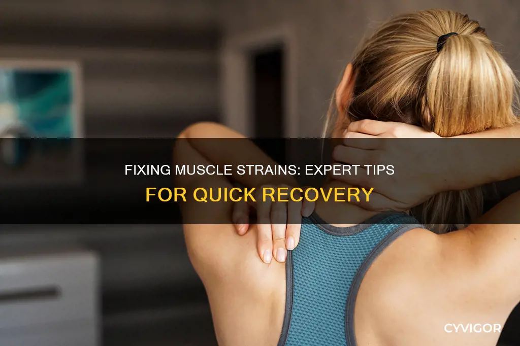 how to fix muscle strao