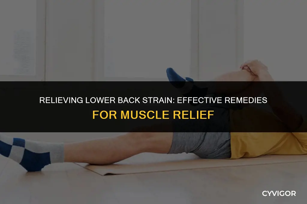 how to fix strained lower back muscles