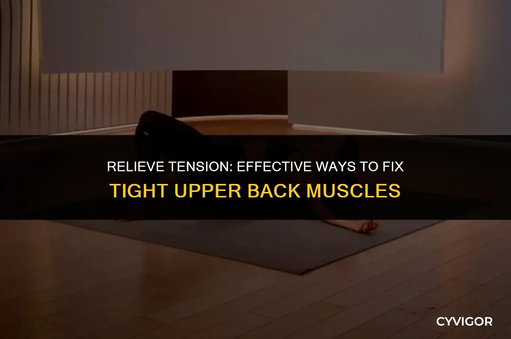 how to fix tight upper back muscles