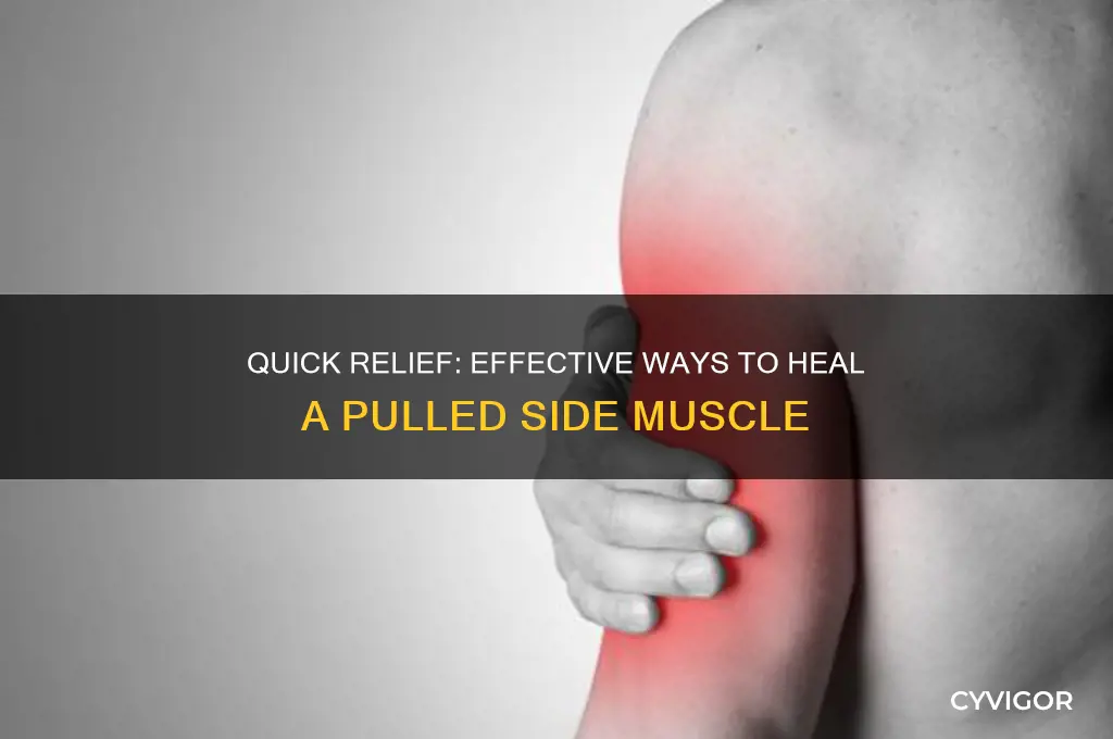 how to fixed a pulled muscle in the side