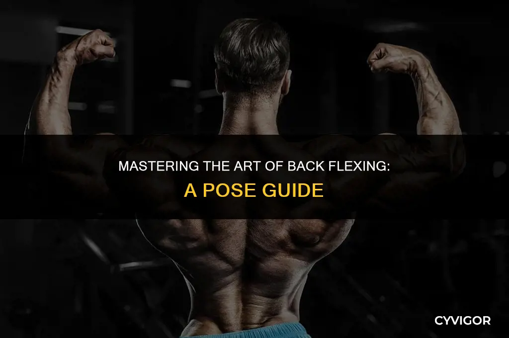 how to flex back muscles pose
