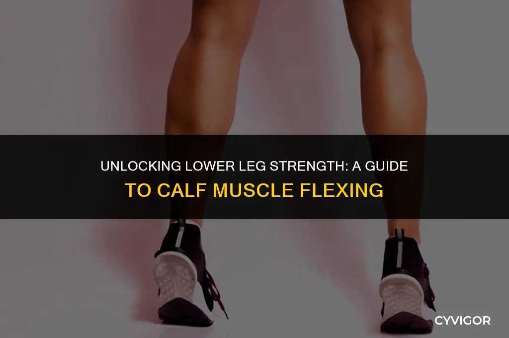 how to flex calf muscle