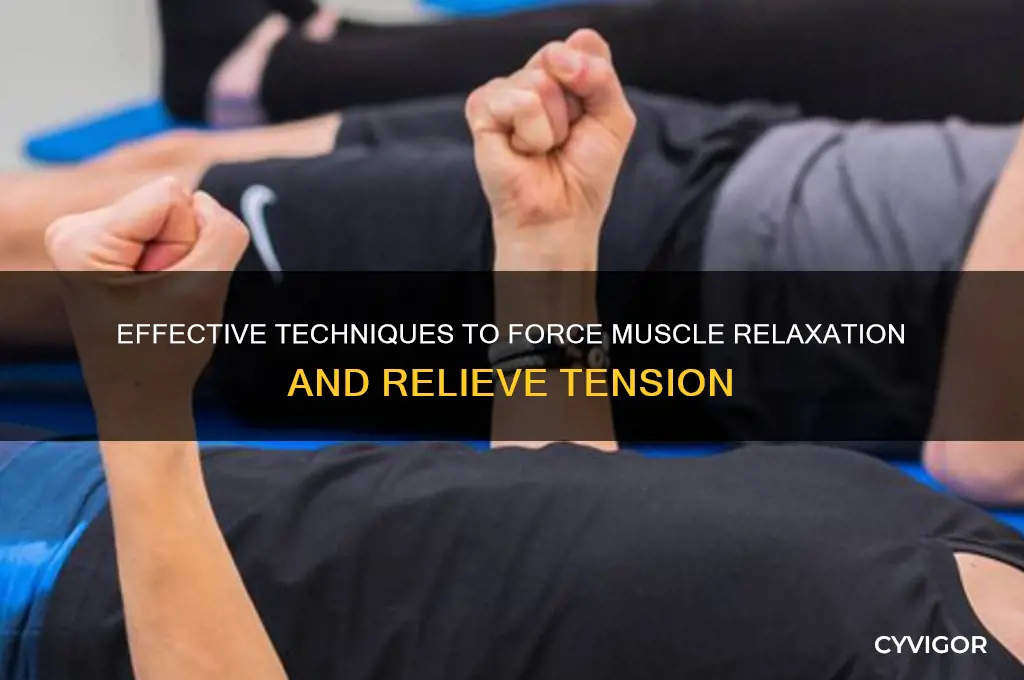 how to force a muscle to relax