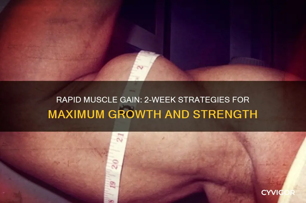 how to gain a lot of muscle in 2 weeks