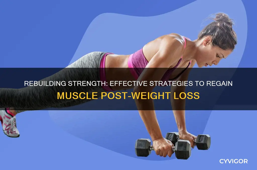 how to gain back muscle after weight loss