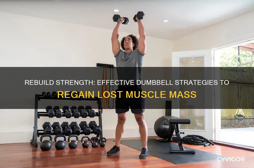 how to gain back muscle with dumbbells