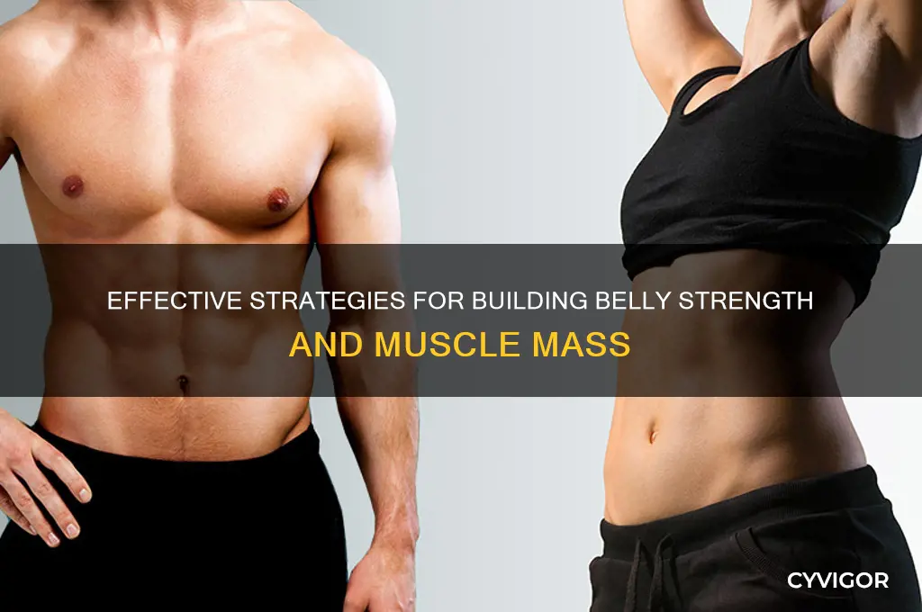 how to gain belly and muscle