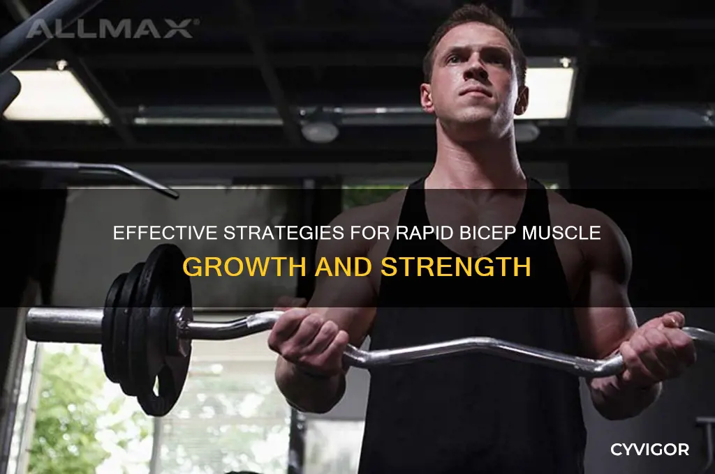 how to gain bicep muscle fast