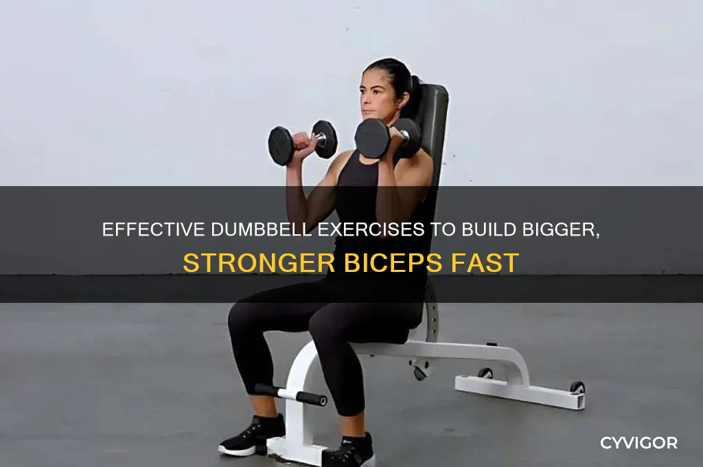 how to gain bicep muscle with dumbbells