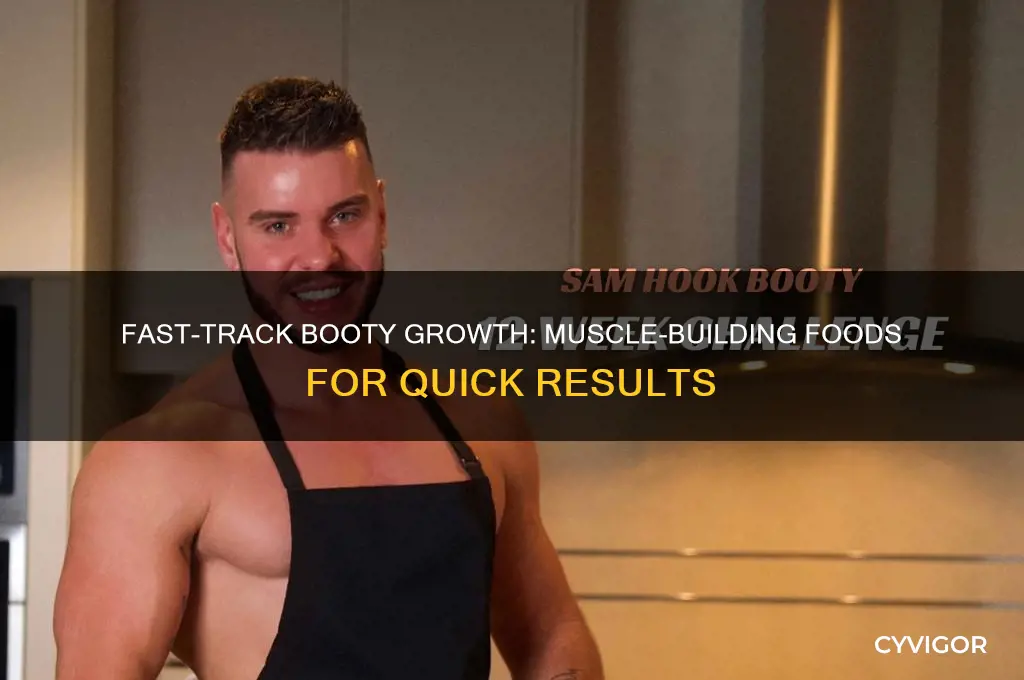 how to gain booty muscle fast food