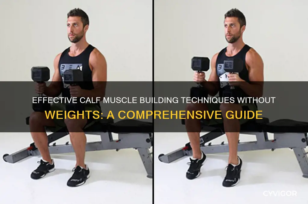 how to gain calf muscle without weights