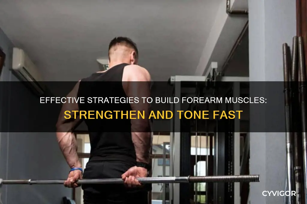 how to gain forare muscle