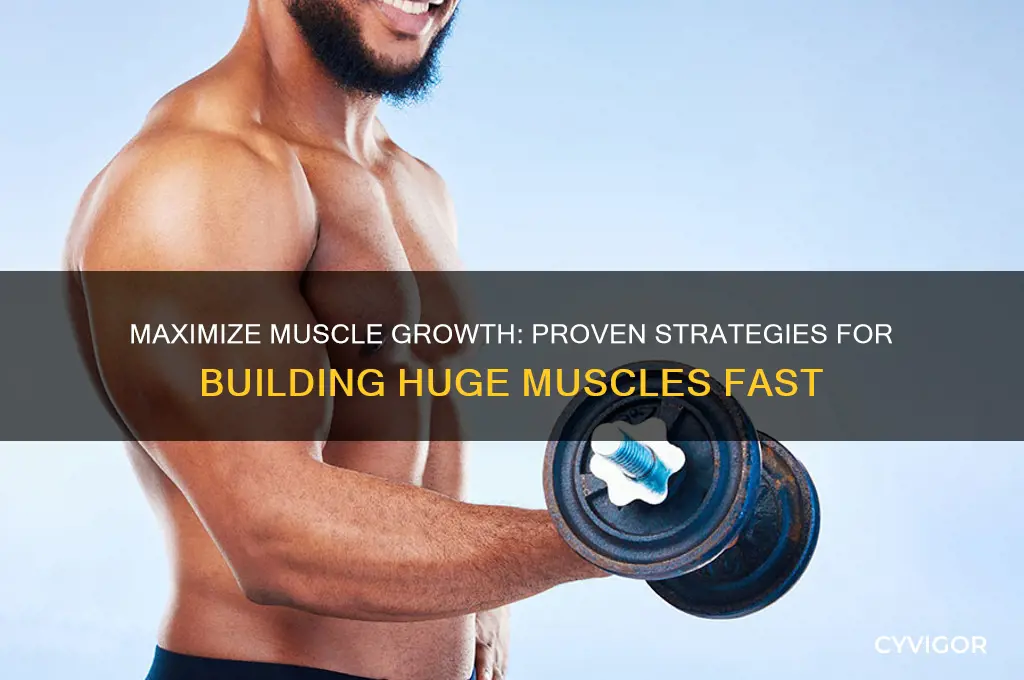how to gain huge muscles