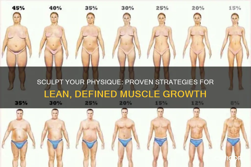 how to gain lean defined muscle
