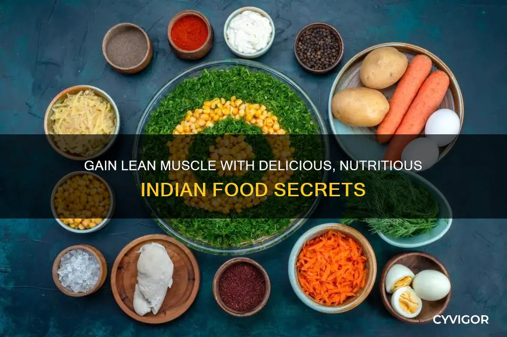 how to gain lean muscle eating indian food