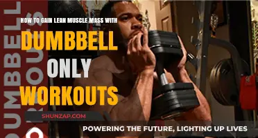 Build Lean Muscle Mass: Dumbbell-Only Workout Strategies for Success