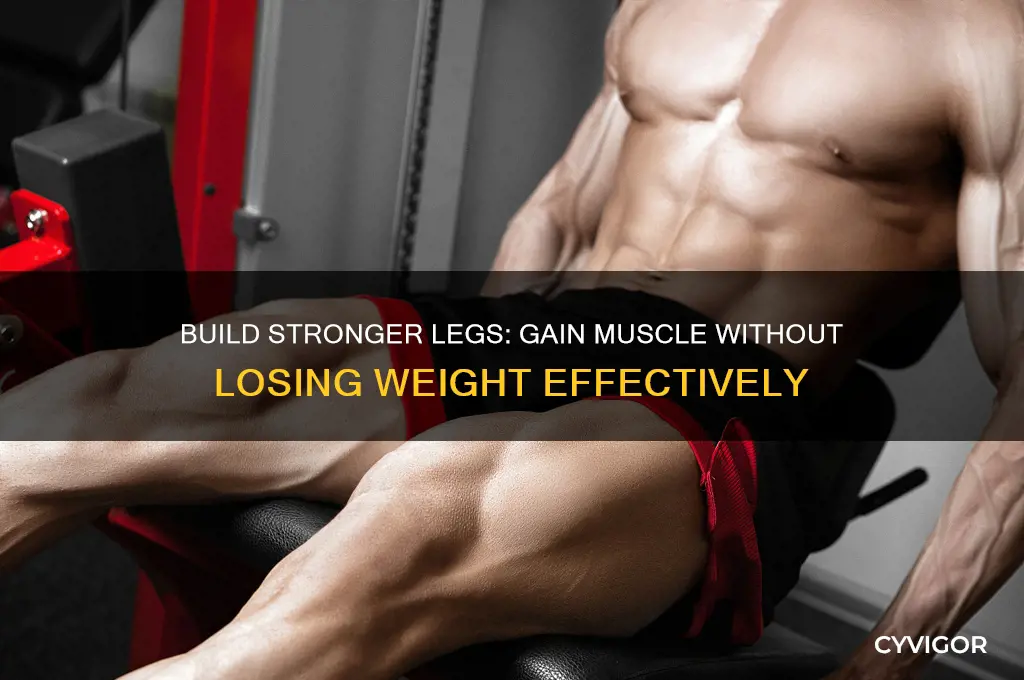 how to gain leg muscle without losing weight