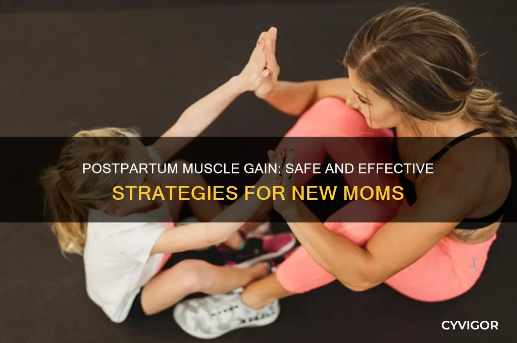 how to gain muscle after pregnancy