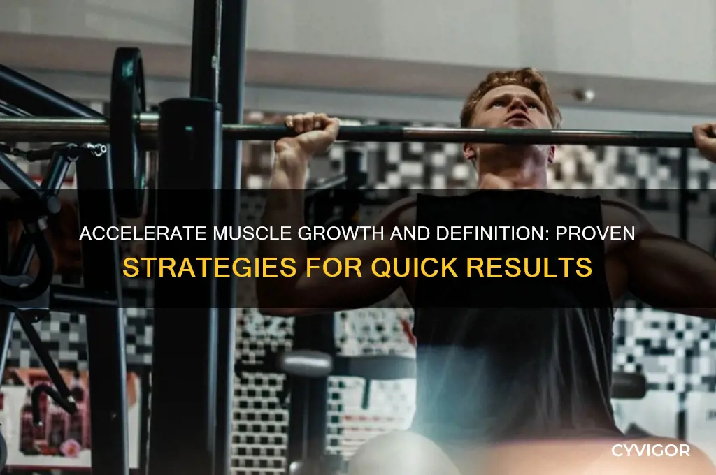 how to gain muscle and definition fast