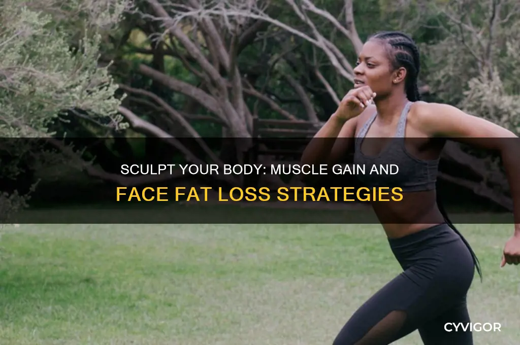 how to gain muscle and lose face fat
