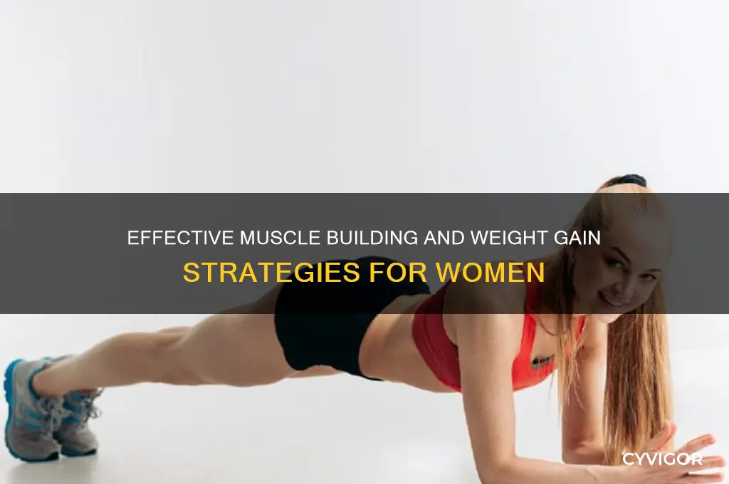 how to gain muscle and weight female
