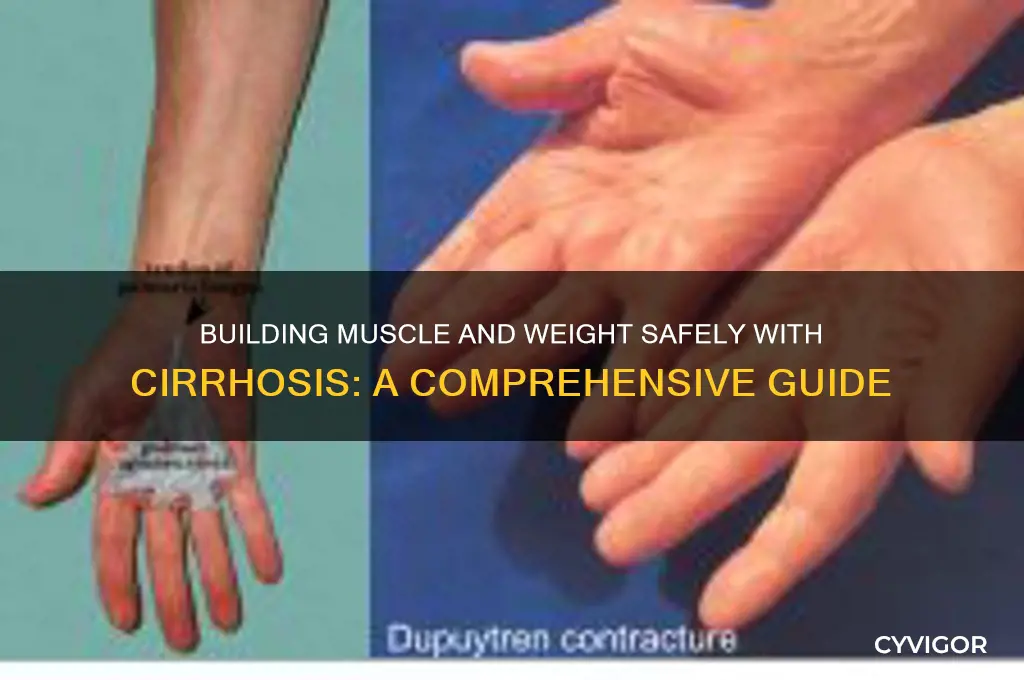 how to gain muscle and weight with cirrhosis